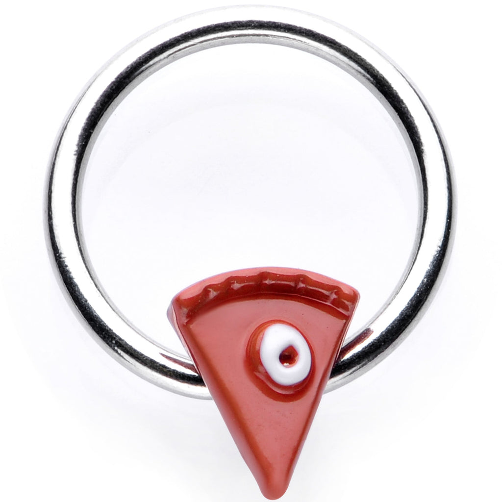 BodyCandy 16G 3/8 Brown Pumpkin Pie Thanksgiving Holiday BCR Captive Ring — main product shot