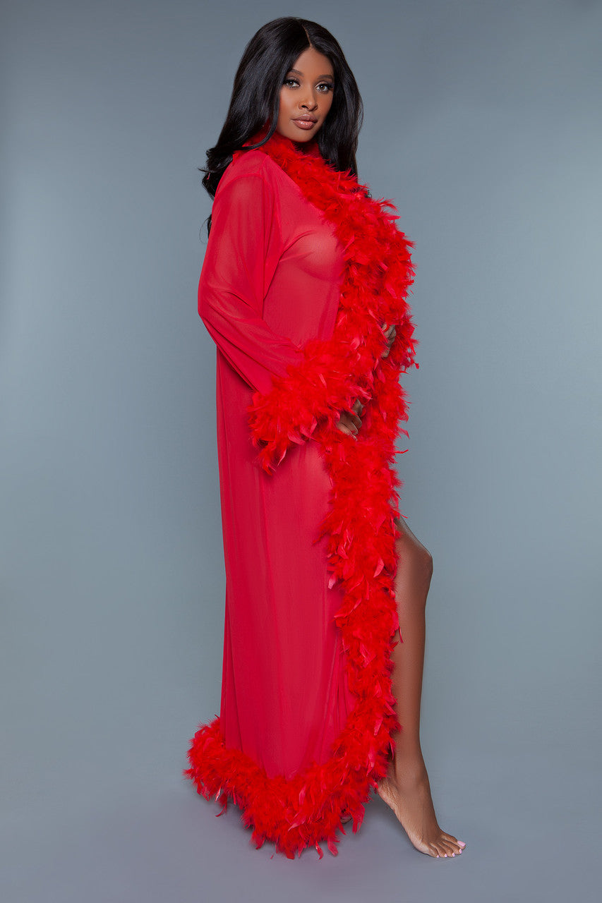 Love Spark Cove | Intimate Apparel, Pleasure Shop & Free Shipping BW834 Glamour Robe — side view