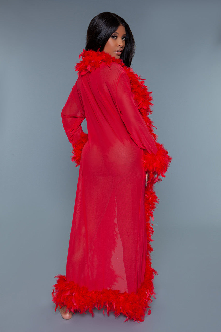 Love Spark Cove | Intimate Apparel, Pleasure Shop & Free Shipping BW834 Glamour Robe — back view