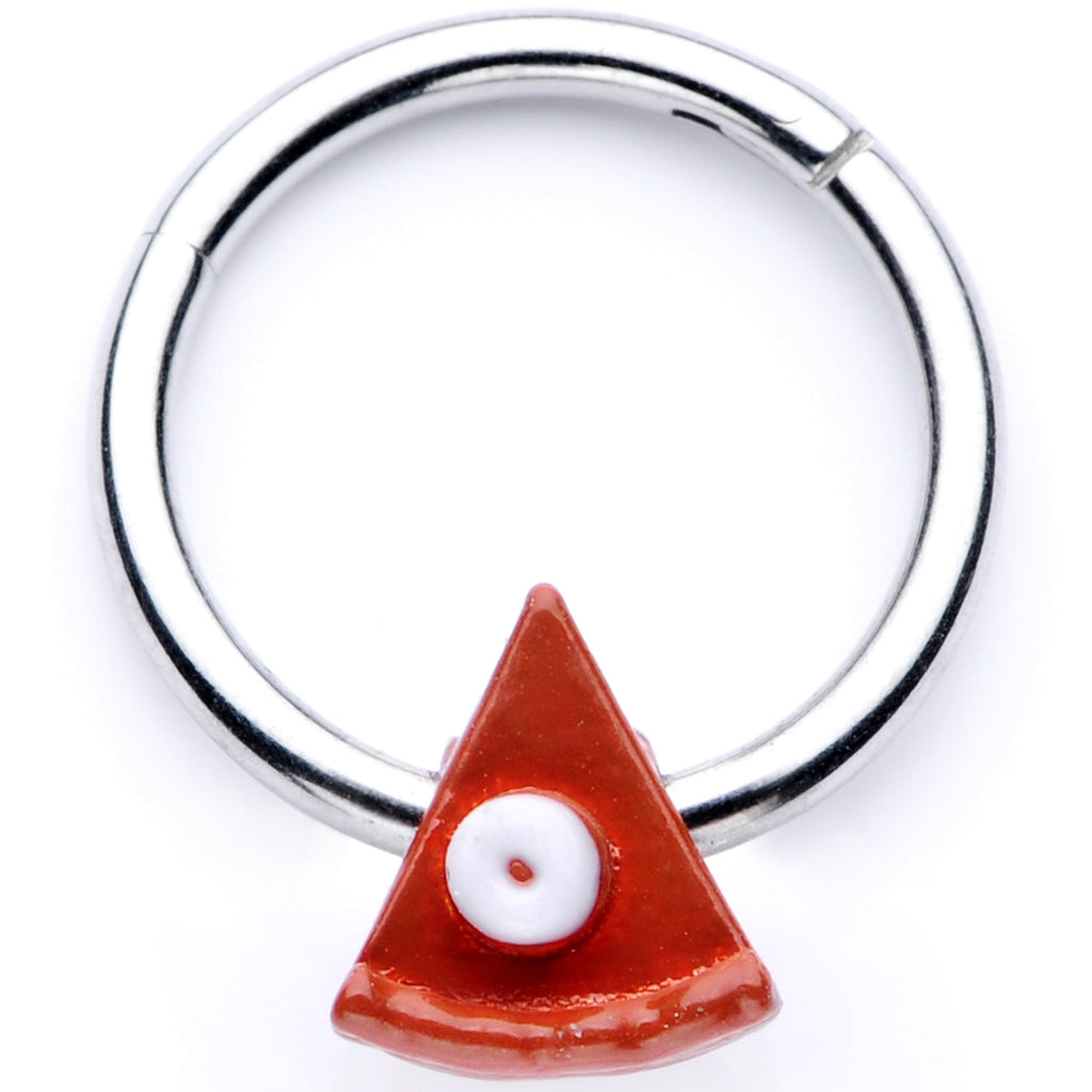 BodyCandy 16G 3/8 Pumpkin Pie Thanksgiving Holiday Hinged Segment Ring — main product shot