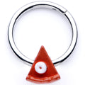 BodyCandy 16G 3/8 Pumpkin Pie Thanksgiving Holiday Hinged Segment Ring — main product shot