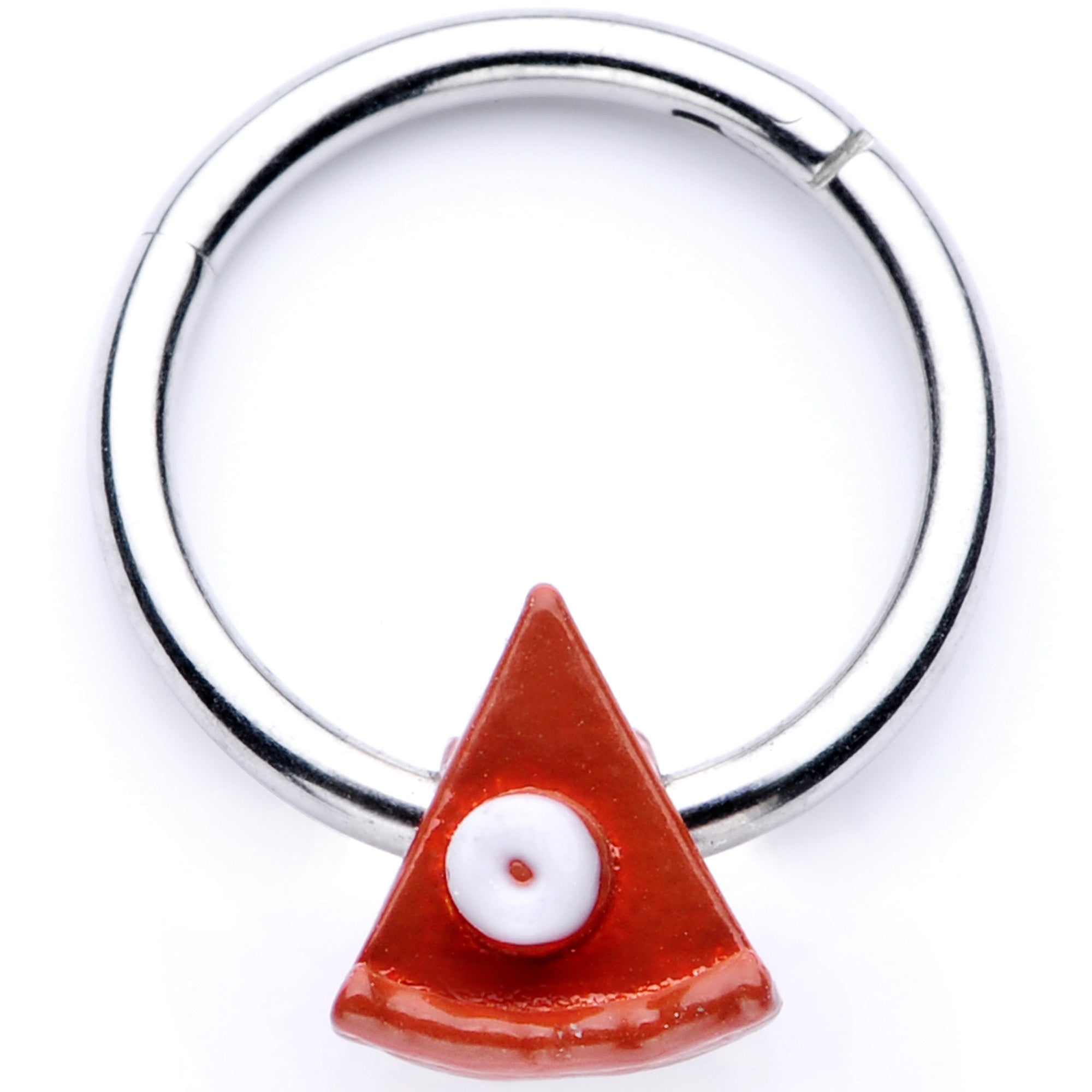 BodyCandy 16G 3/8 Pumpkin Pie Thanksgiving Holiday Hinged Segment Ring — main product shot