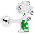 BodyCandy 16G 1/4 Clear Gem Champagne Cartilage Tragus — main product shot