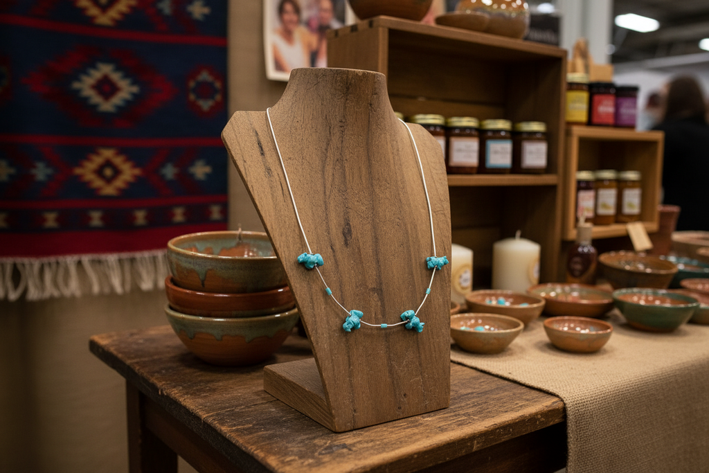 Just Neat Stuff Turquoise Bear Fetish — alternative angle