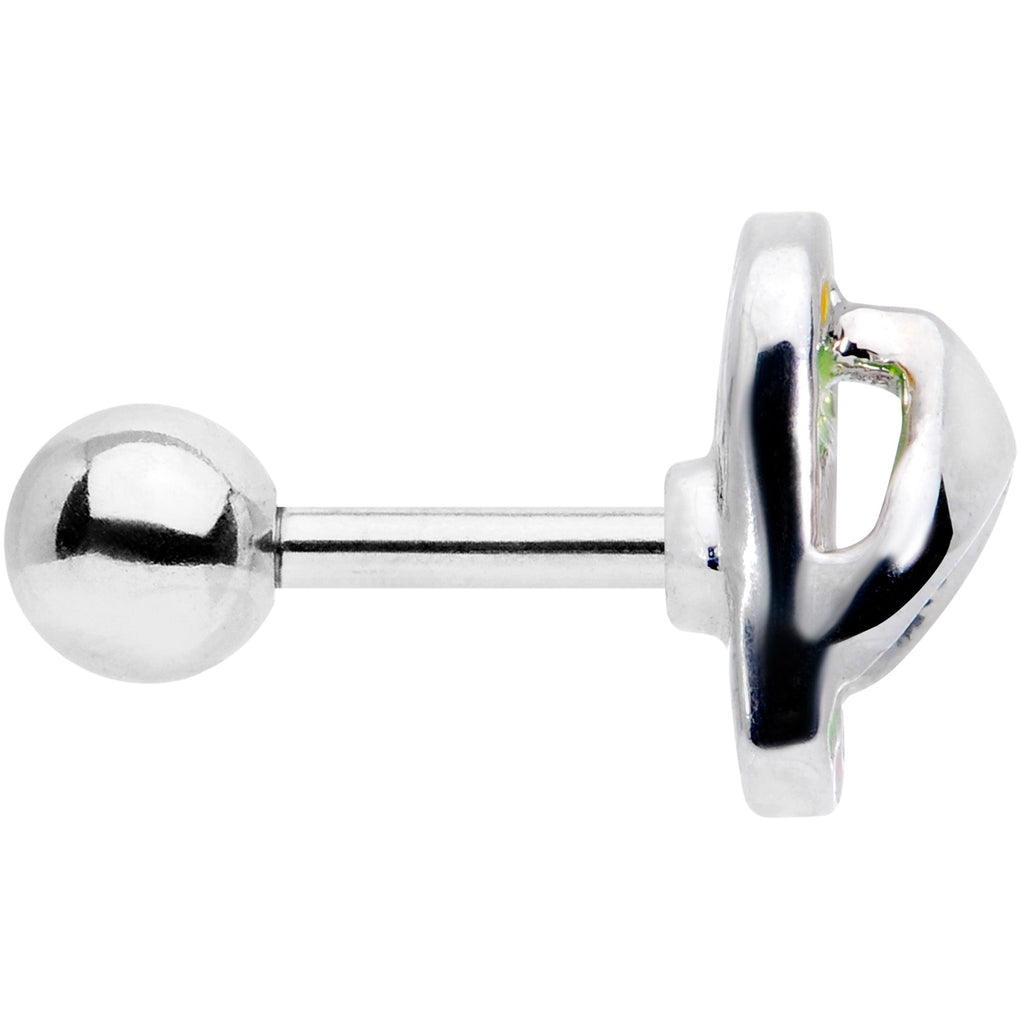 BodyCandy 16G 1/4 Pink Green Beach Flip Flop Sandal Cartilage Tragus — lifestyle context