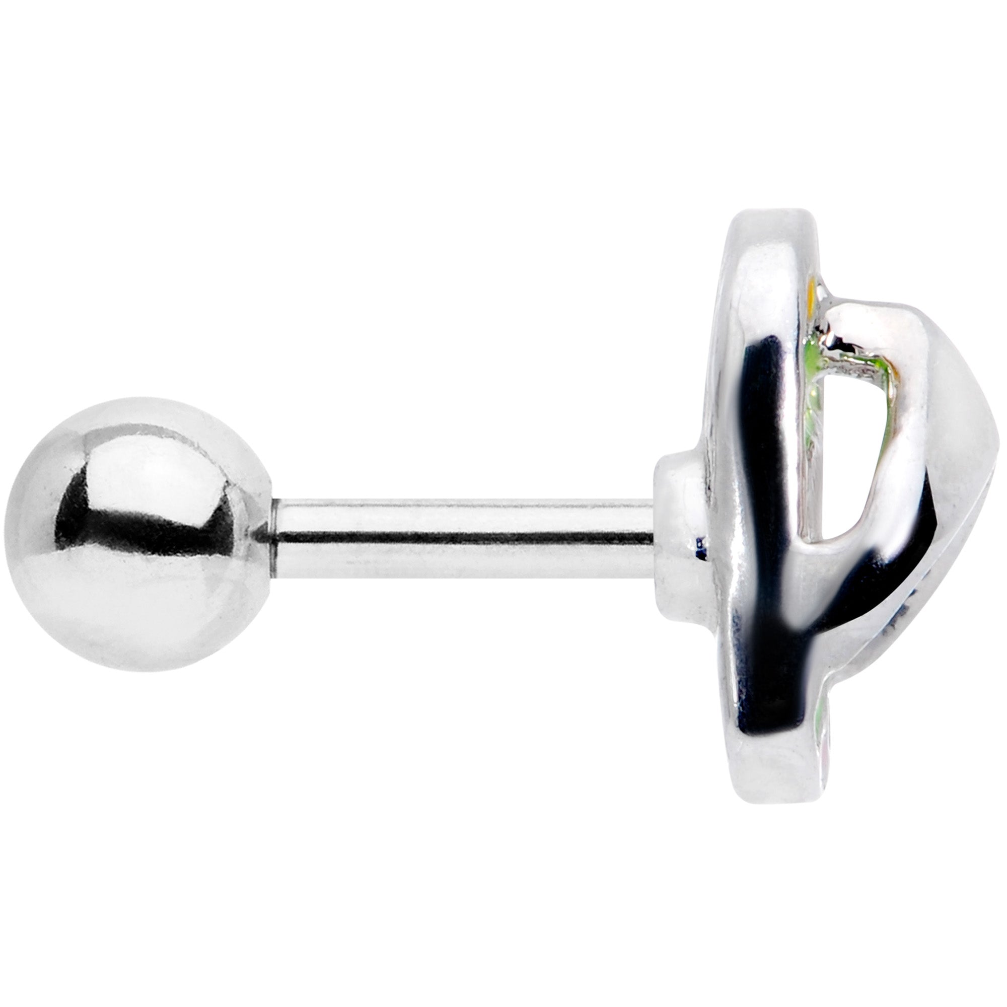 BodyCandy 16G 1/4 Pink Green Beach Flip Flop Sandal Cartilage Tragus — lifestyle context