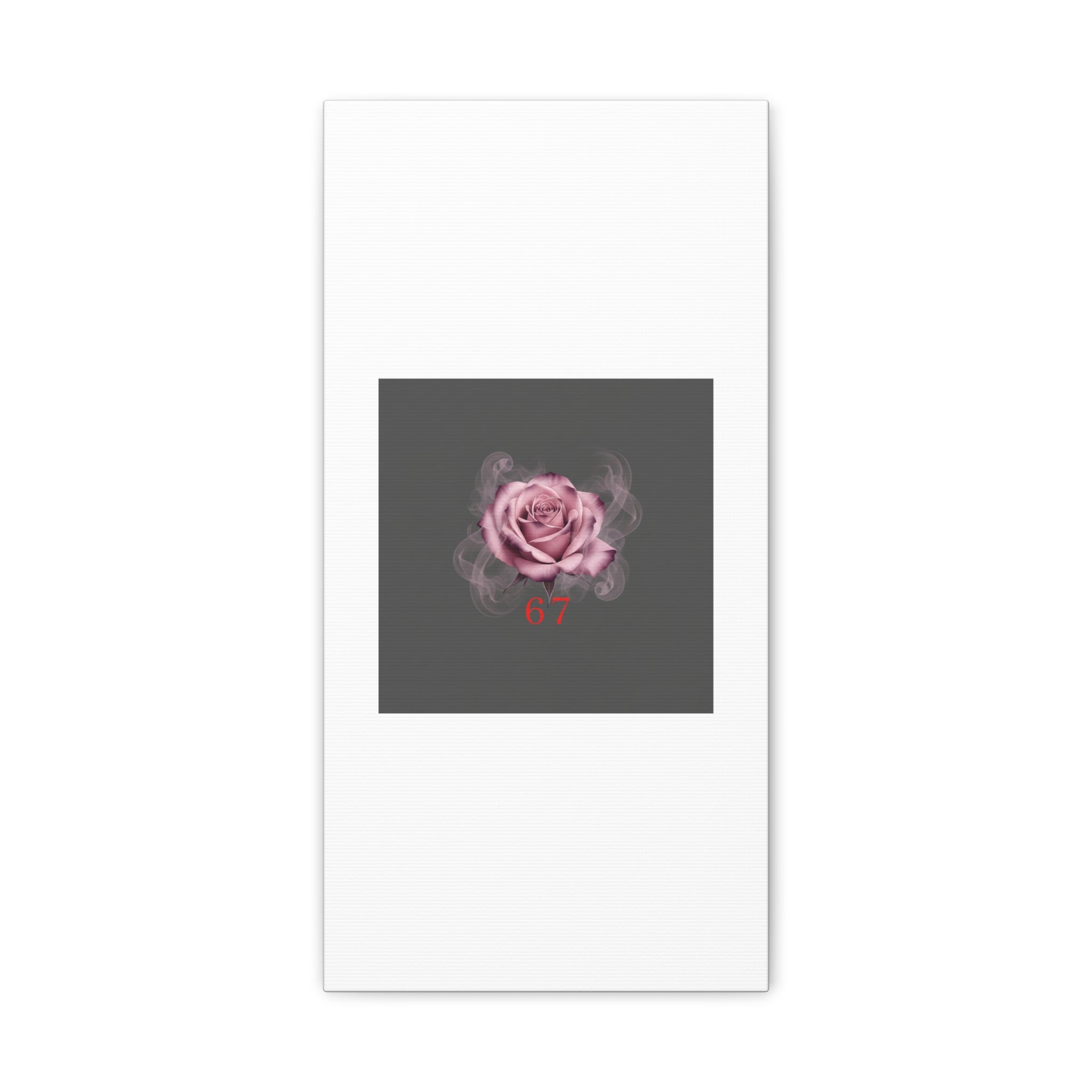 6 7 Valentine's Canvas | Viral Gothic Rose Wall Art | 6 7 Meaning Dark Romance