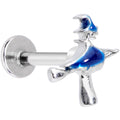BodyCandy 16G 5/16 Blue Spooky Halloween Witch Labret Monroe Tragus — main product shot
