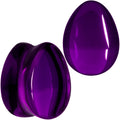 BodyCandy Solid Purple Glass Teardrop Plug Set — packaging