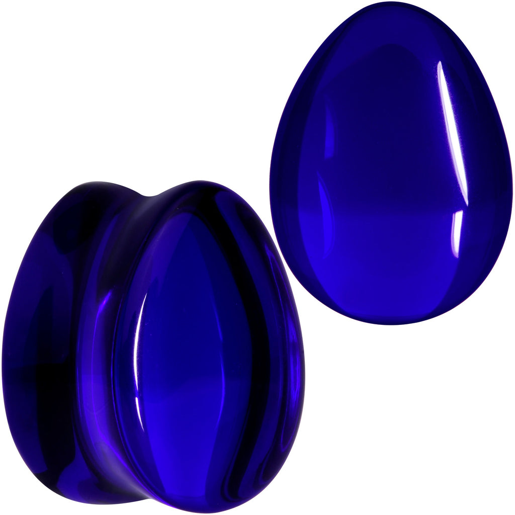 BodyCandy Solid Blue Glass Teardrop Plug Set — packaging