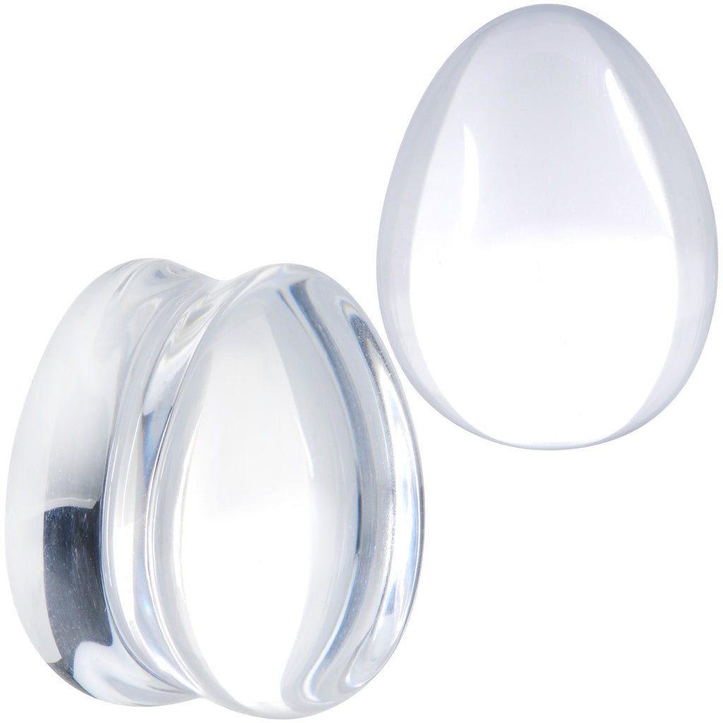 BodyCandy Solid Clear Glass Teardrop Plug Set — packaging