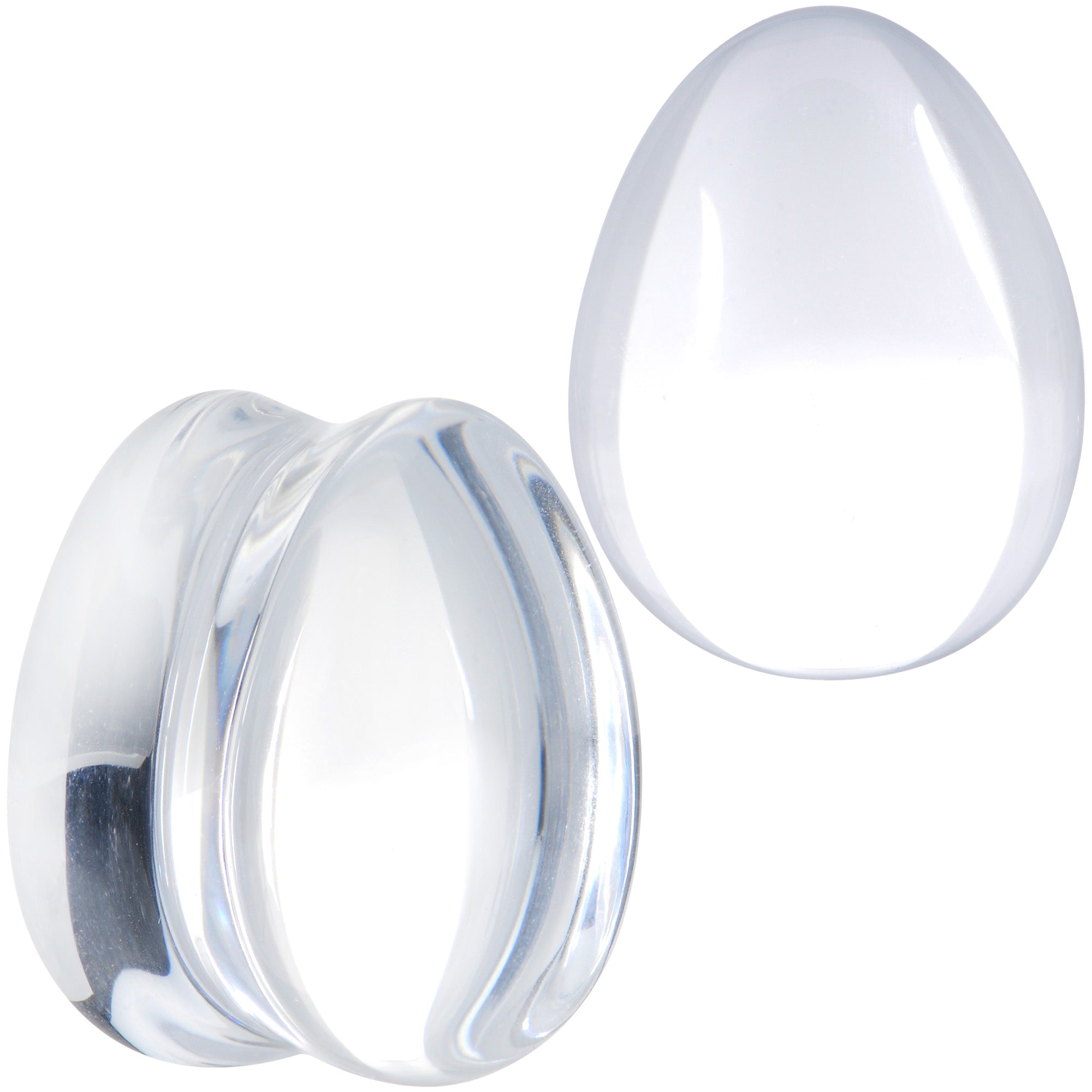 BodyCandy Solid Clear Glass Teardrop Plug Set — packaging