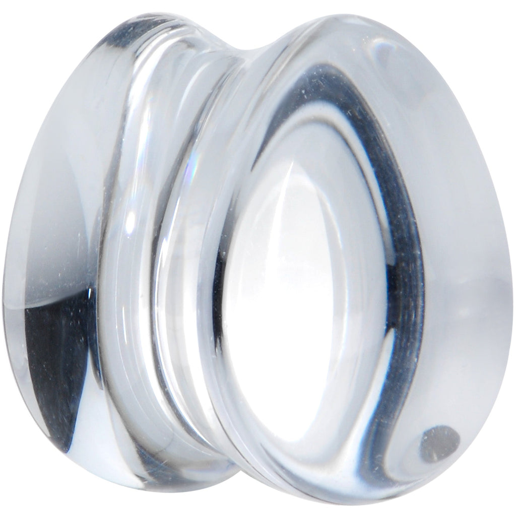 BodyCandy Solid Clear Glass Teardrop Plug Set — lifestyle context