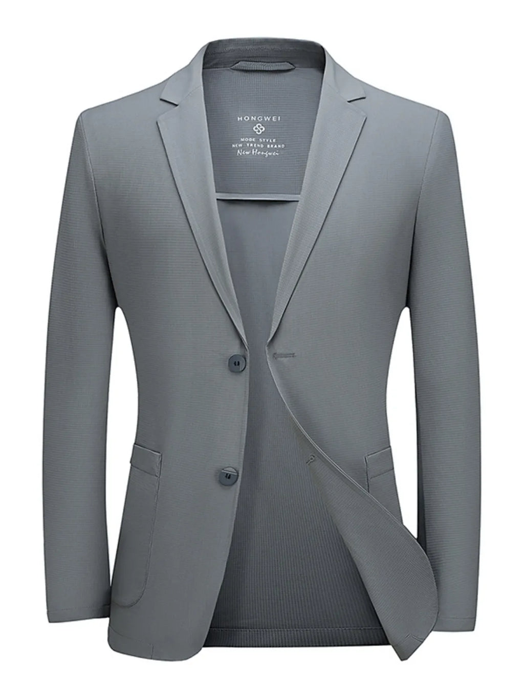 Men's Plus Size Lapel Collar Long Sleeve Blazer