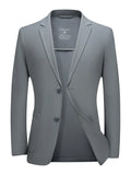 Men's Plus Size Lapel Collar Long Sleeve Blazer