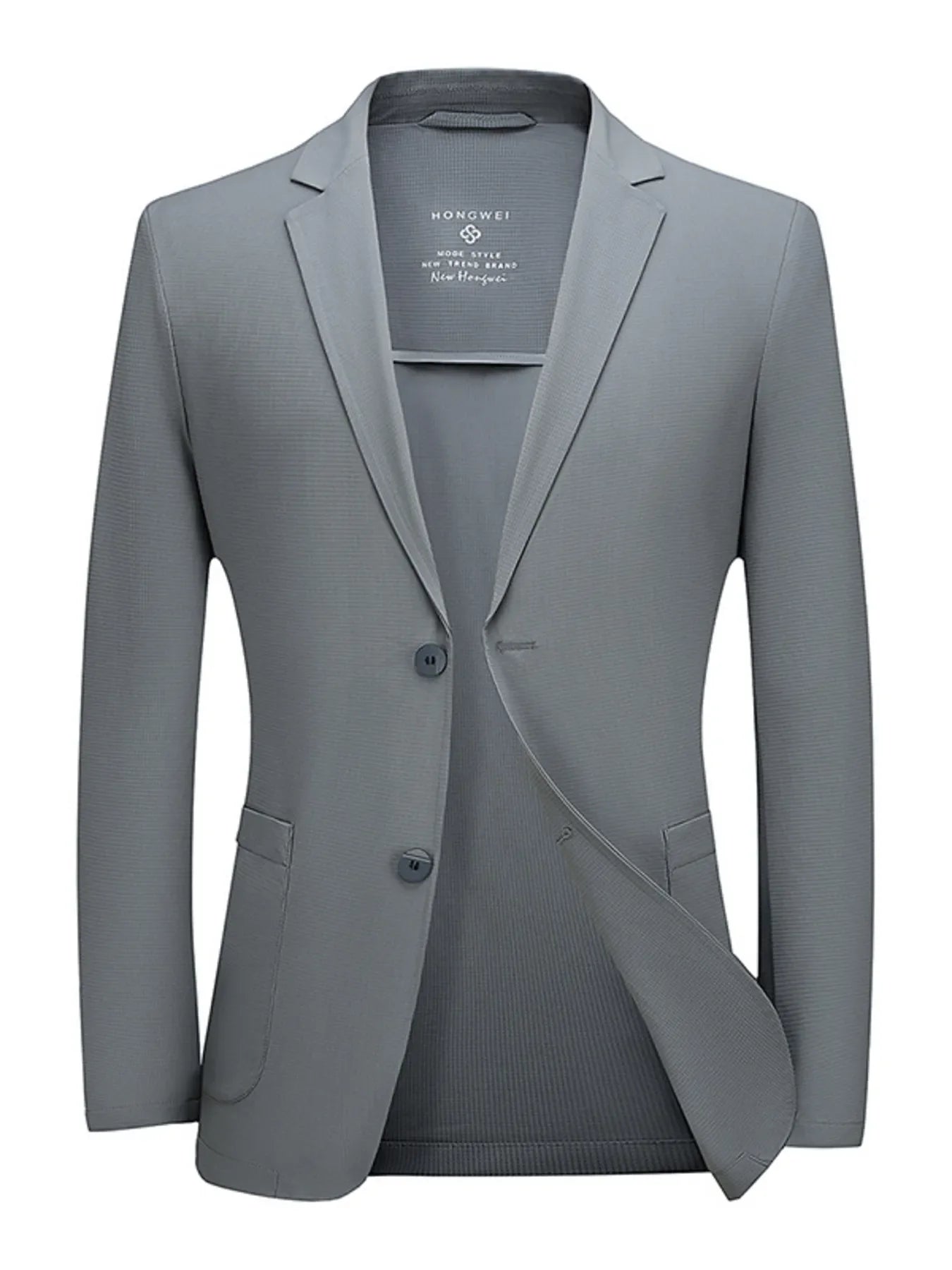 Men's Plus Size Lapel Collar Long Sleeve Blazer