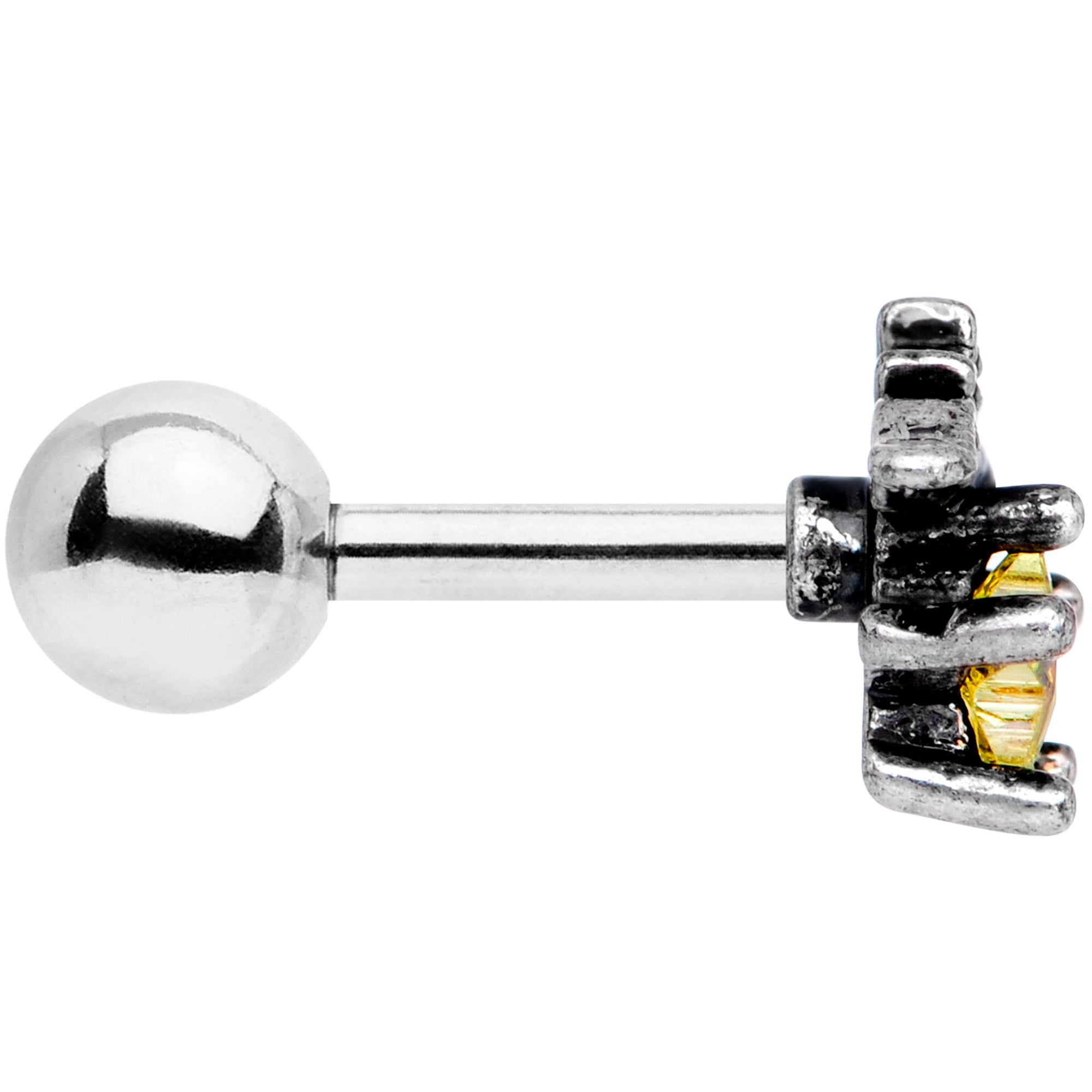 BodyCandy 16G 1/4 Yellow Gem Shooting Star Cartilage Tragus Earring — lifestyle context
