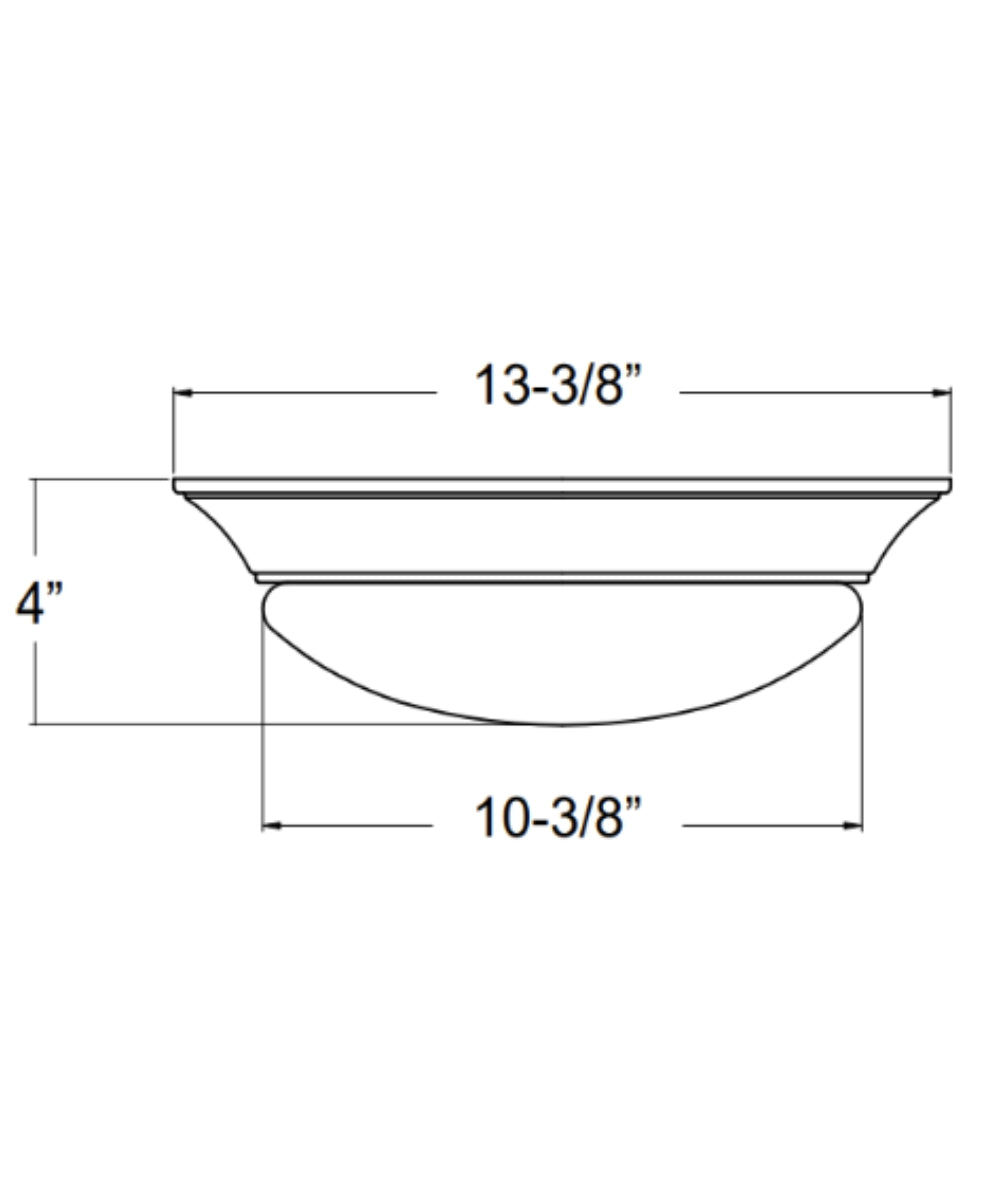 13"w 1-Light LED Flush Mount Ceiling Light Fixture Brushed Nickel Finish by RP Lighting – LampsUSA, view 8