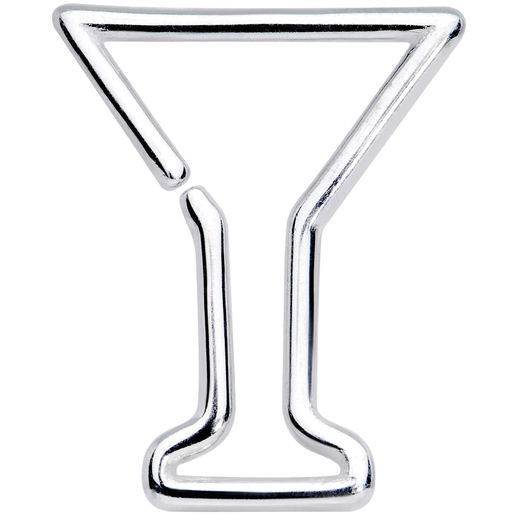 BodyCandy 16G 5/16 Bottoms Up Wineglass Erlenmeyer Flask Closure Ring — main product shot