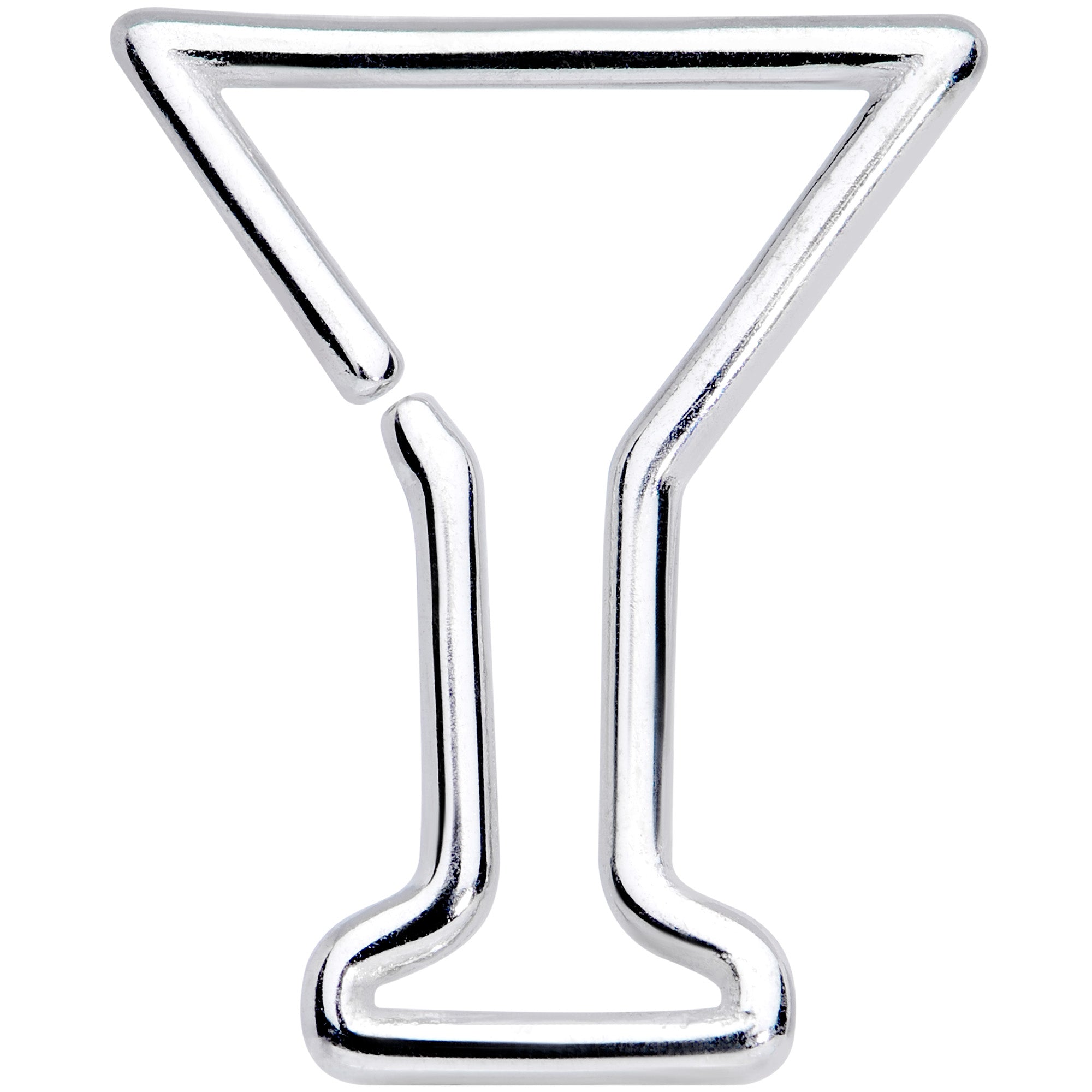BodyCandy 16G 5/16 Bottoms Up Wineglass Erlenmeyer Flask Closure Ring — main product shot