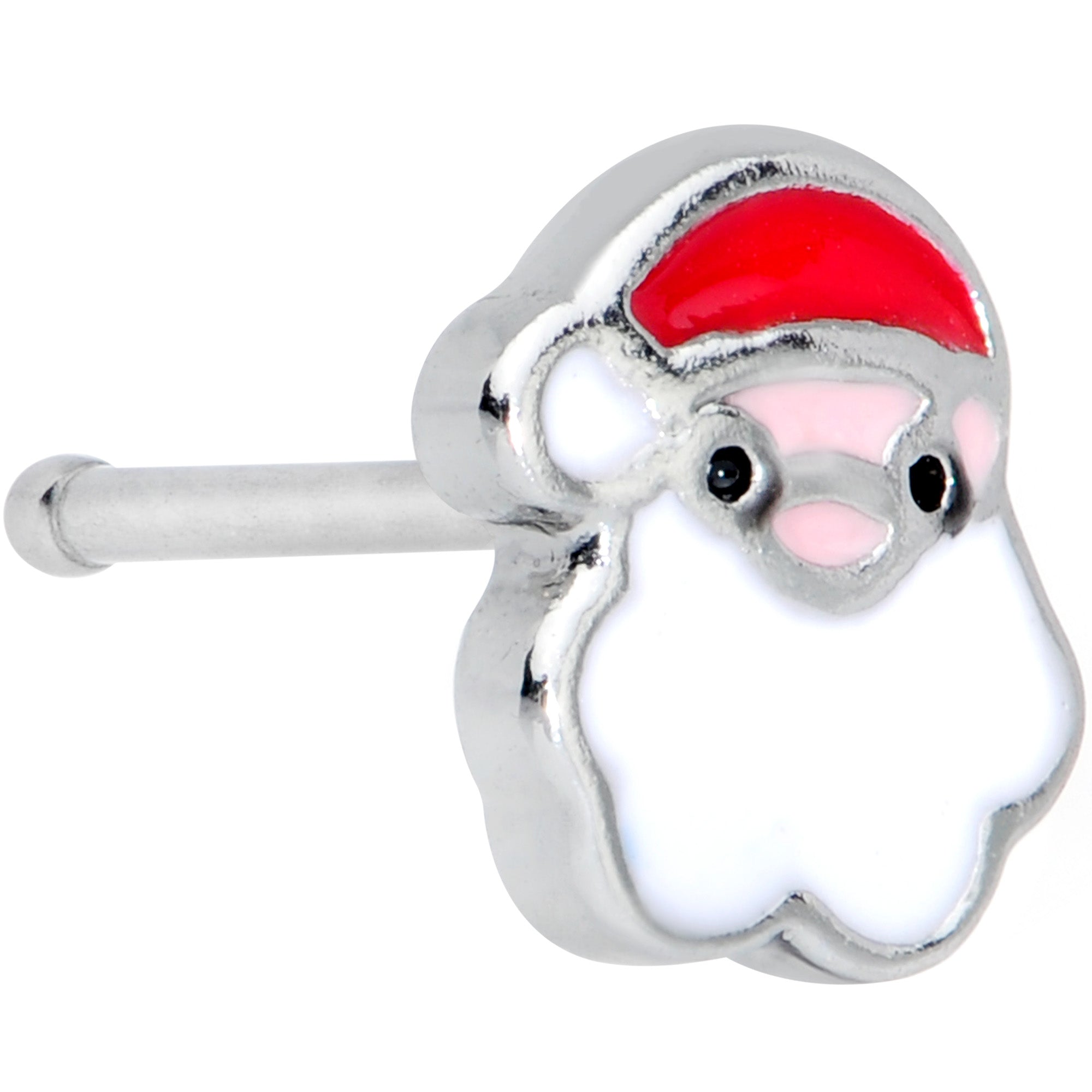 BodyCandy 20G 1/4 Santa Claus Christmas Nose Bone — main product shot