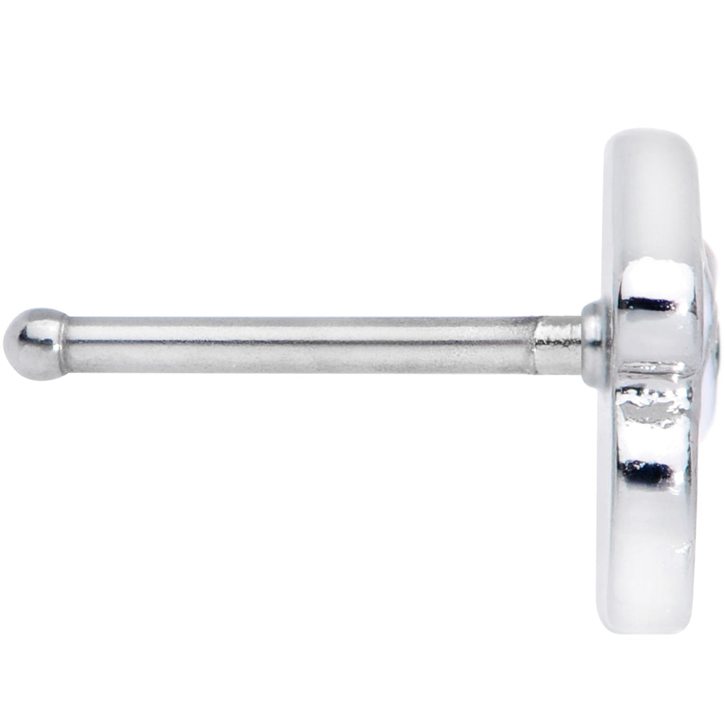 BodyCandy 20G 1/4 Santa Claus Christmas Nose Bone — back view