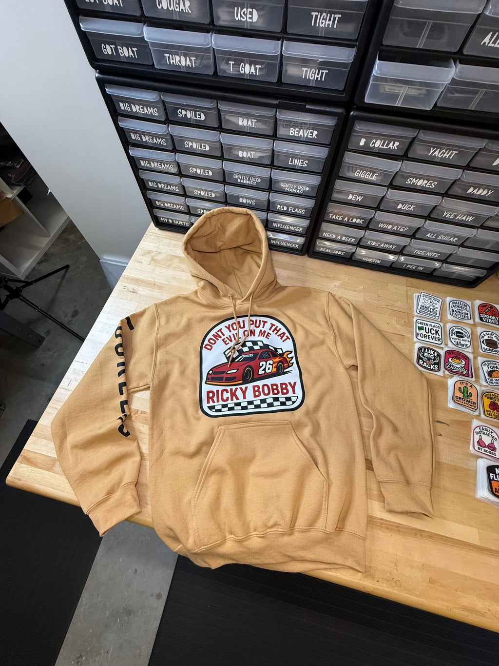 Luckless Outfitters Ricky Bobby Hoodie — side view