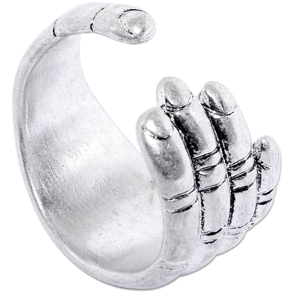 BodyCandy Rhodium Plated Hold Hands Toe Ring — main product shot