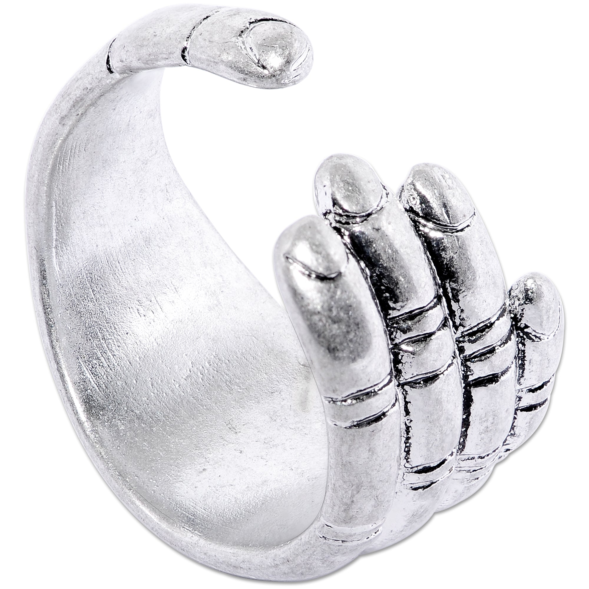 BodyCandy Rhodium Plated Hold Hands Toe Ring — main product shot