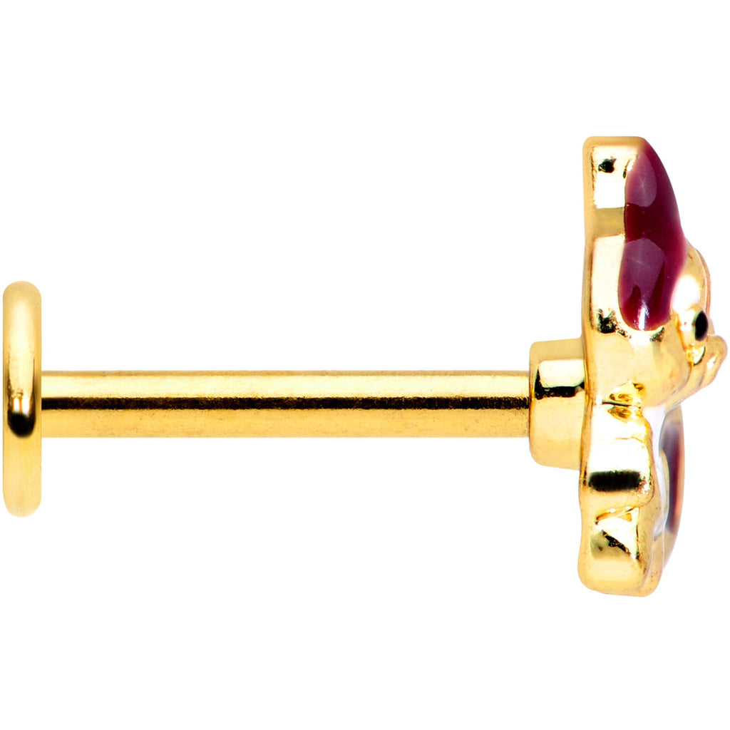 BodyCandy 16G 5/16 Gold Tone Squirrel Labret Monroe Tragus — lifestyle context