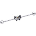 BodyCandy 14G Aurora Gem Angel Wings Christmas Industrial Barbell 38mm — main product shot
