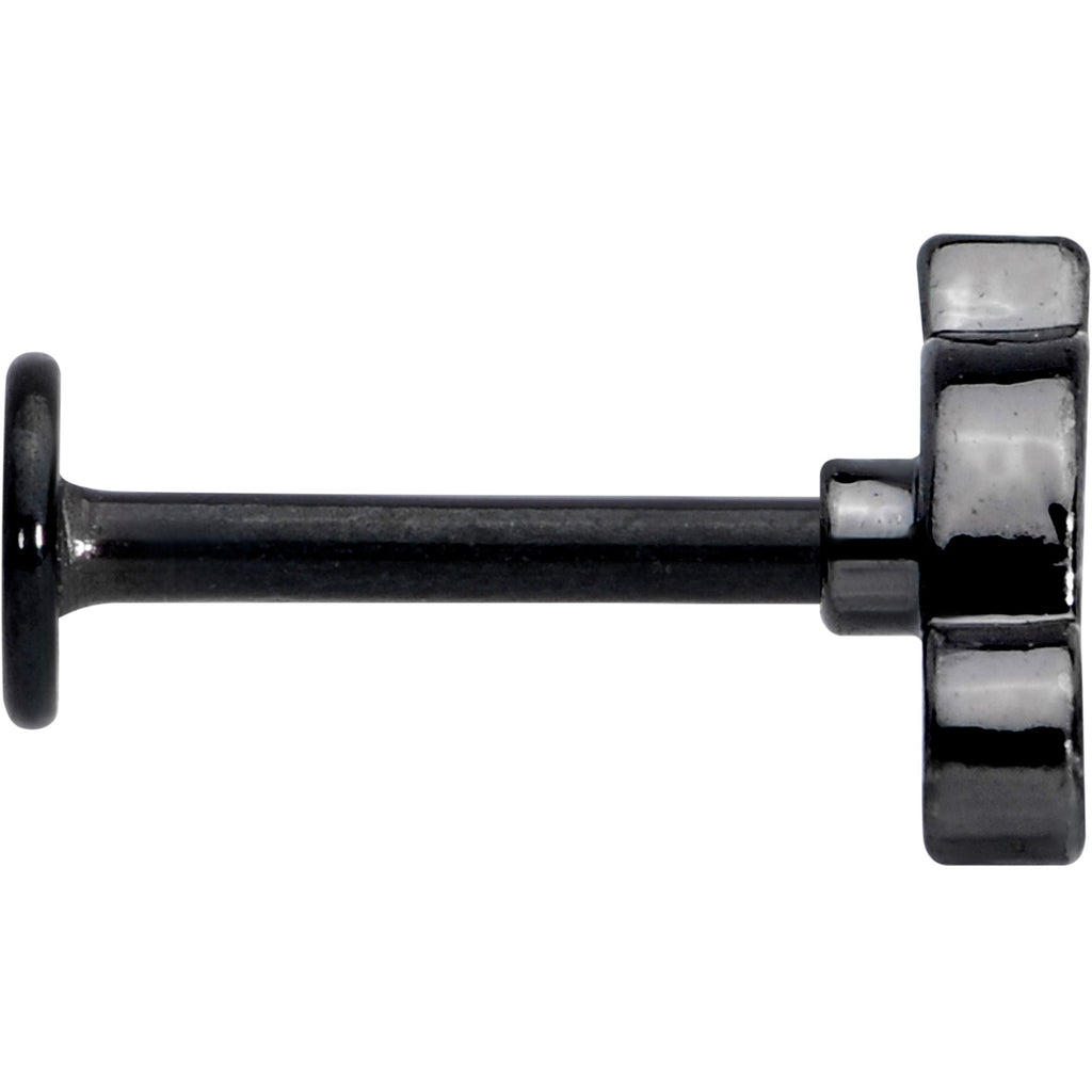 BodyCandy 16G 5/16 Black Mouse Labret Monroe Tragus — lifestyle context