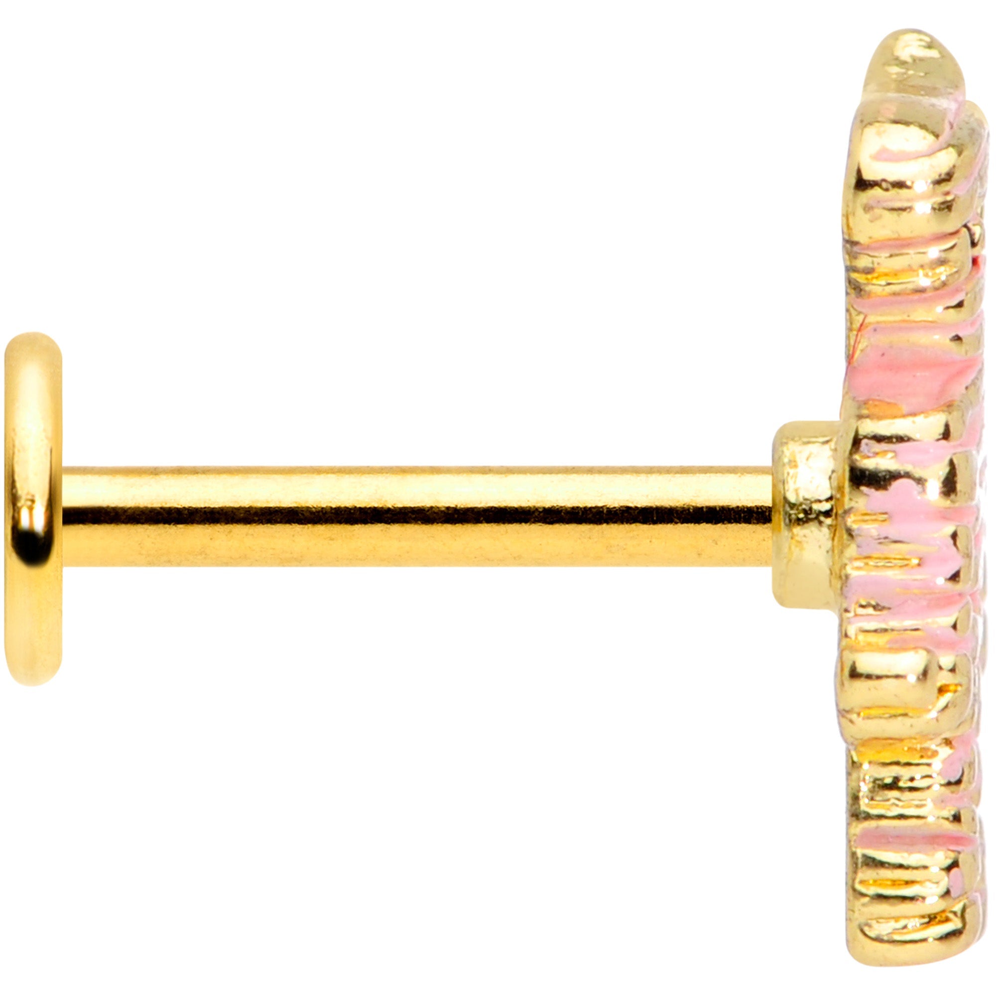 BodyCandy 16G 5/16 Gold Tone Mummy Halloween Labret Monroe Tragus — lifestyle context