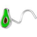 BodyCandy 20G 1/4 Groovy Avocado Nose Screw — main product shot