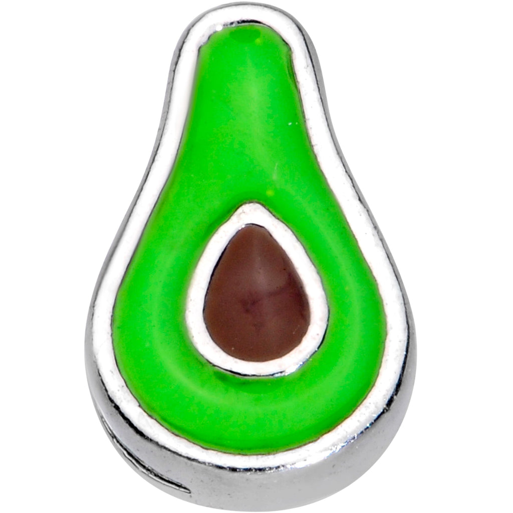 BodyCandy 20G 1/4 Groovy Avocado Nose Screw — detail close-up
