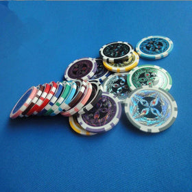 ABS Plastic High-End Two-Color Chips Poker Baccarat Game Coins