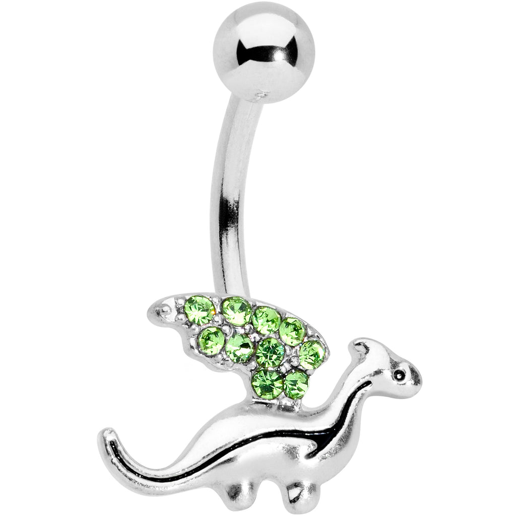 BodyCandy Green Gem Darling Dragon Belly Ring — main product shot