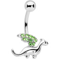 BodyCandy Green Gem Darling Dragon Belly Ring — main product shot