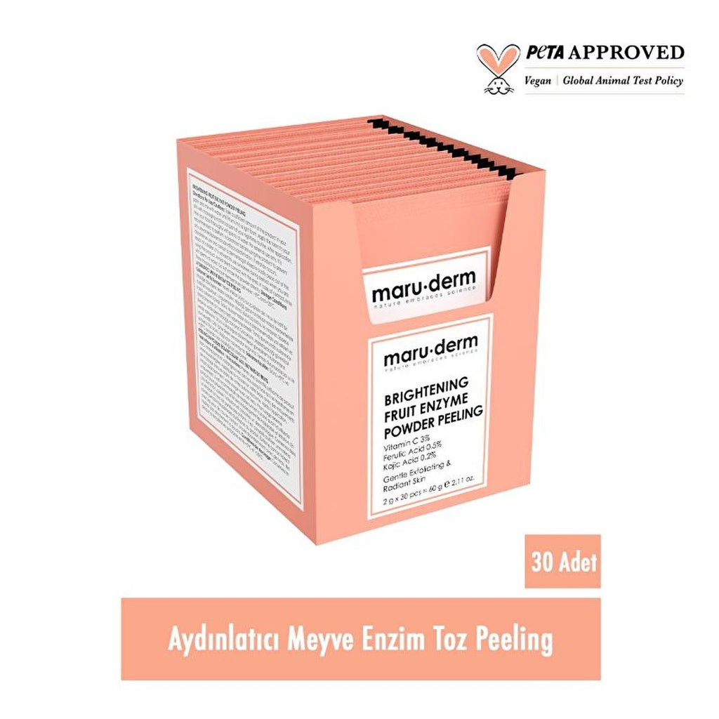 Maruderm Vitamin C Brightening Facial Exfoliating Powder: Reduce Dark Spots & Correct Uneven Skin Tone for Radiant Skin.