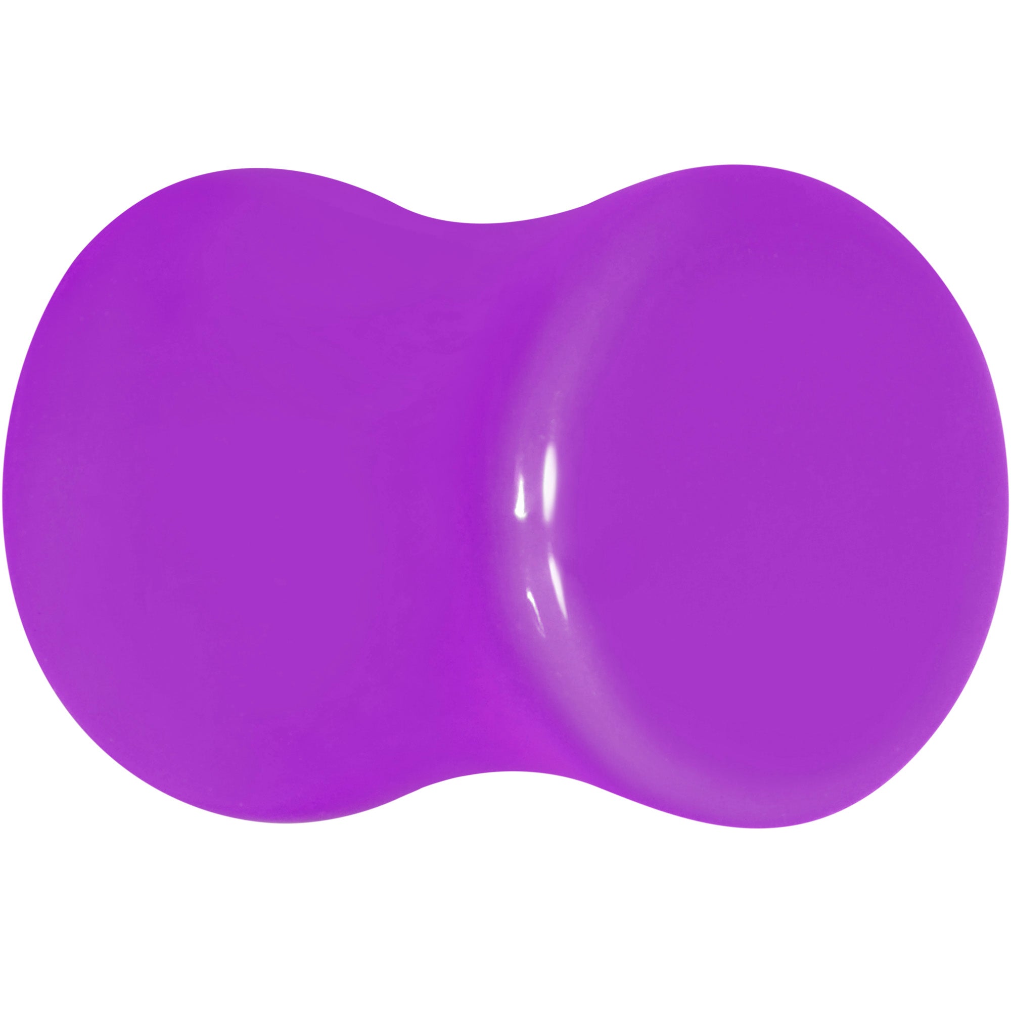 BodyCandy Purple Acrylic Saddle Plug Set 8G to 00G — lifestyle context
