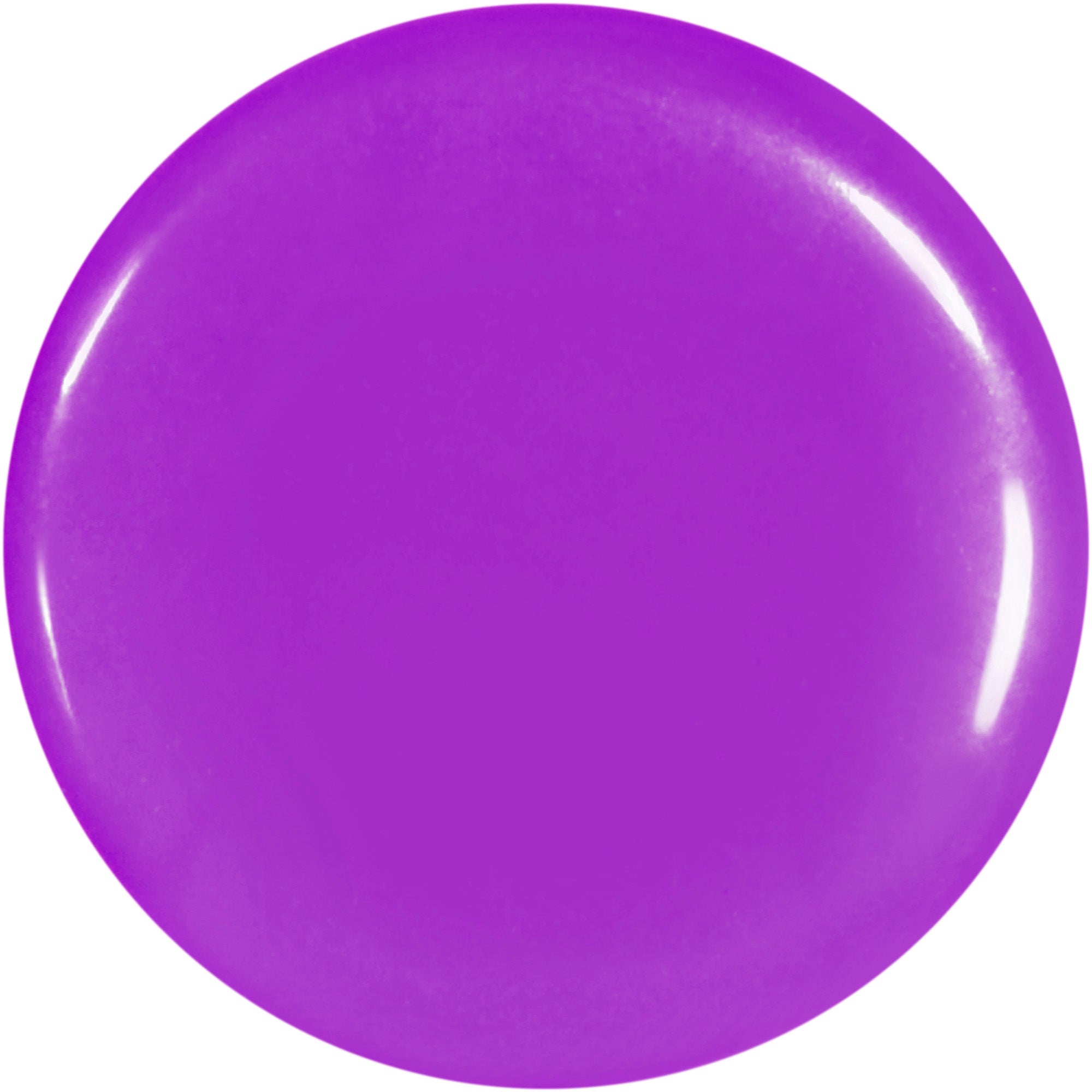 BodyCandy Purple Acrylic Saddle Plug Set 8G to 00G — side view