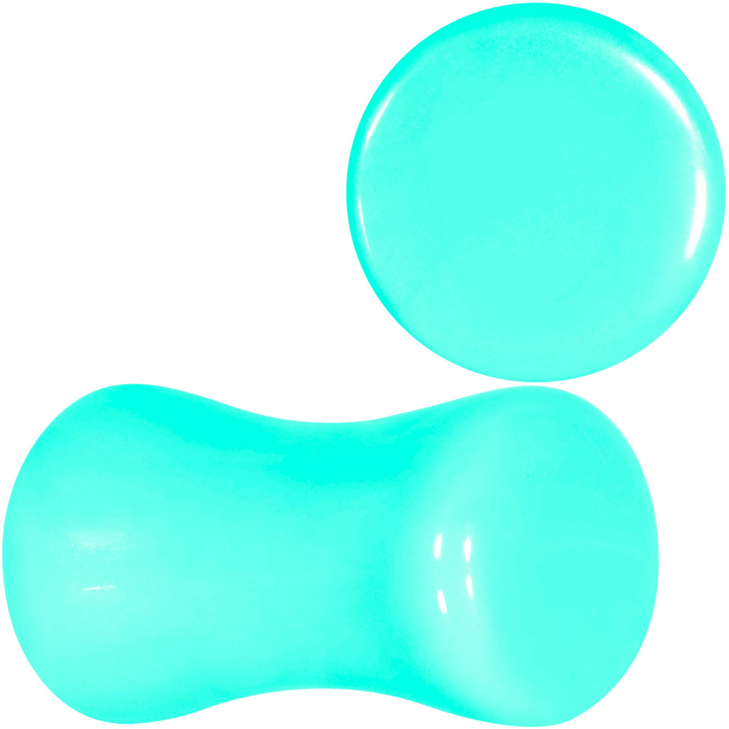 BodyCandy Aqua Acrylic Saddle Plug Set 8G to 00G — packaging