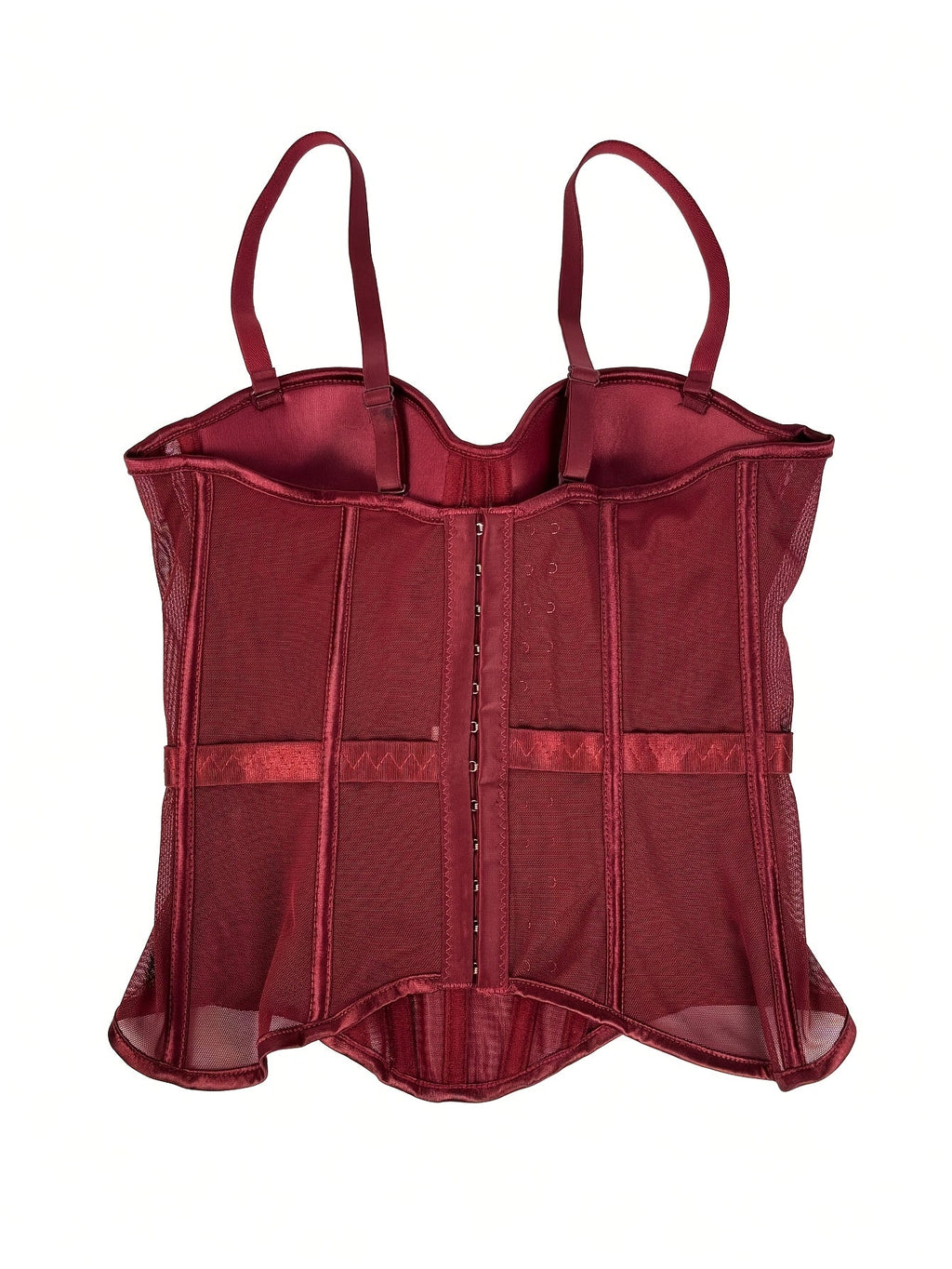 MyClosetAid Mesh See-Through Fishbone Corset — color detail