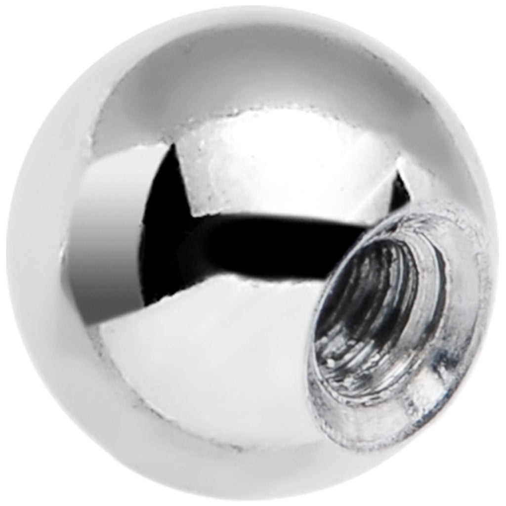 BodyCandy 16G Black Gem 3mm Replacement Ball End — detail close-up