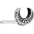 BodyCandy 20G 5/16 Textured Crescent Moon Nose Bone — main product shot