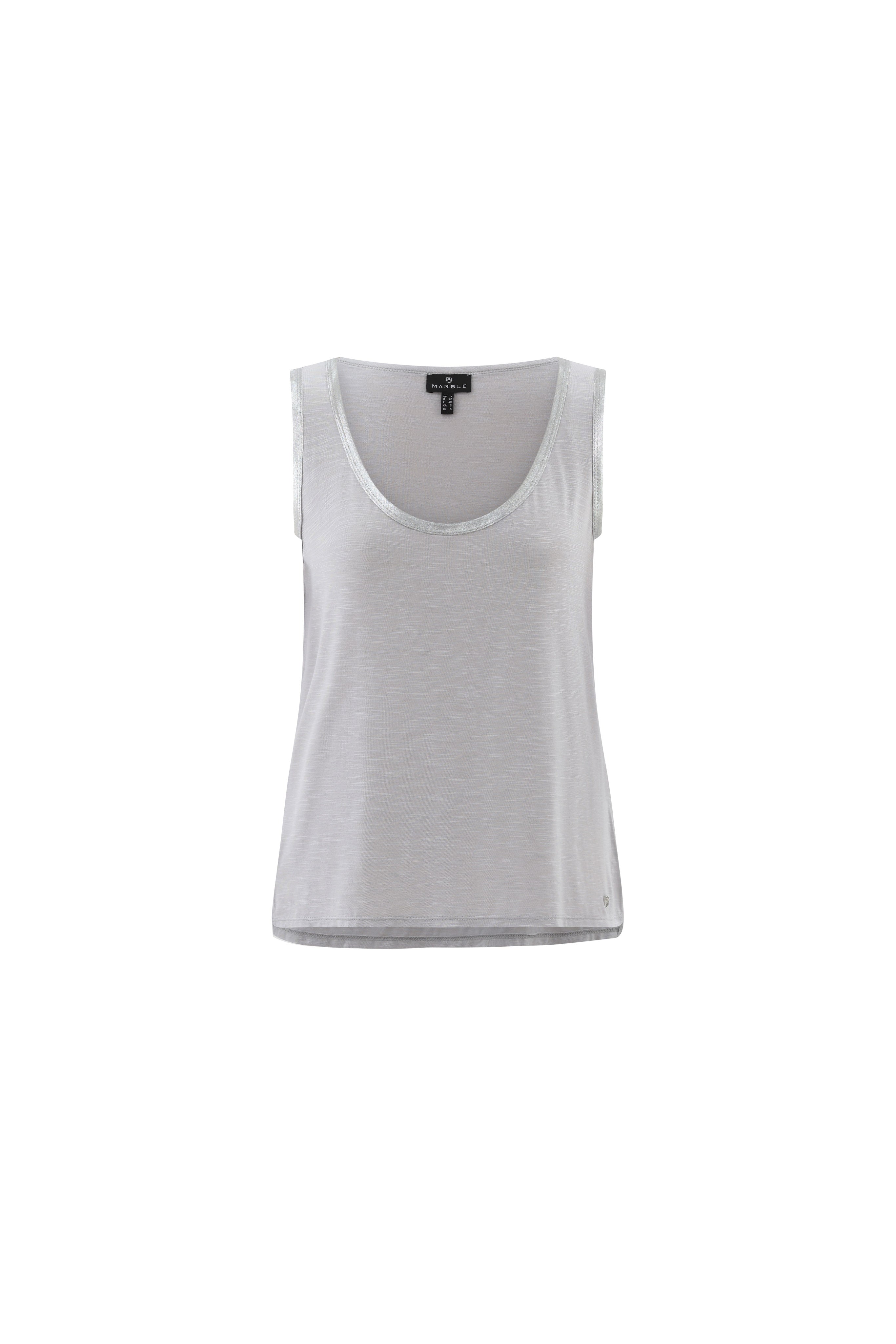 KADOU BOUTIQUE Marble Metallic Trim Tank — side view