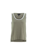 KADOU BOUTIQUE Marble Metallic Trim Tank — lifestyle context