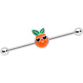 BodyCandy 14G Citrus Fun Orange Fruit Industrial Barbell 38mm — main product shot