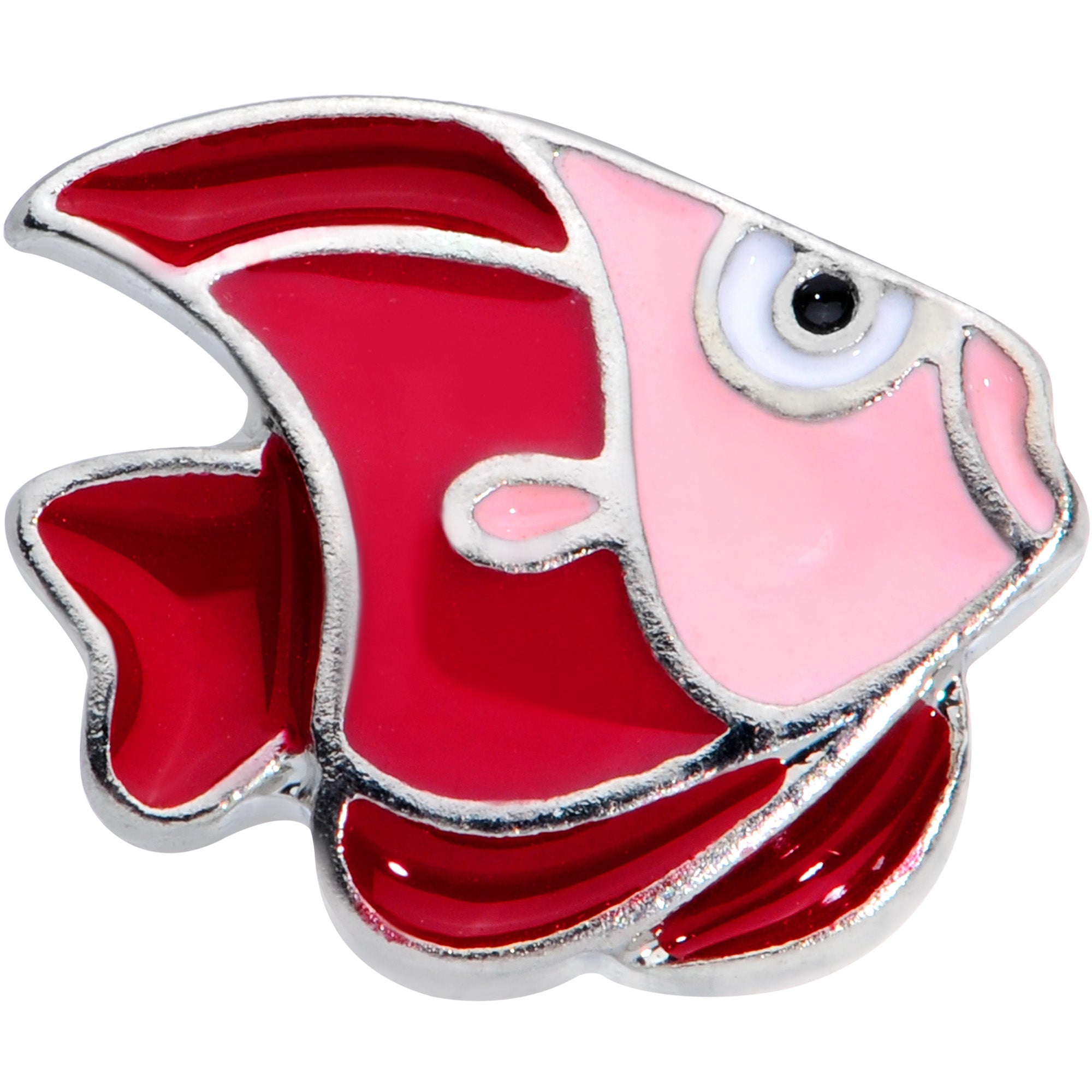 BodyCandy 16G 1/4 Brown Nautical Fish Cartilage Tragus Earring — detail close-up