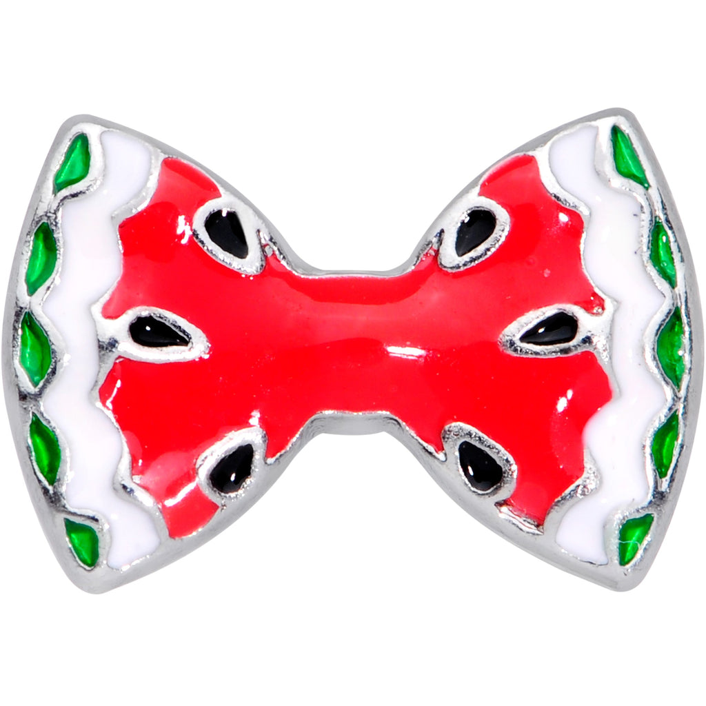 BodyCandy 16G 1/4 Red Fruit Watermelon Bow Cartilage Tragus Earring — lifestyle context